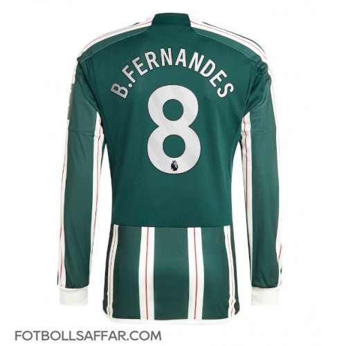 Manchester United Bruno Fernandes #8 Bortatröja 2023-24 Långärmad